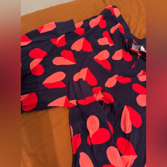 Heart Pattern men’s Pajamas - Navy and Red - Picture 6 of 6